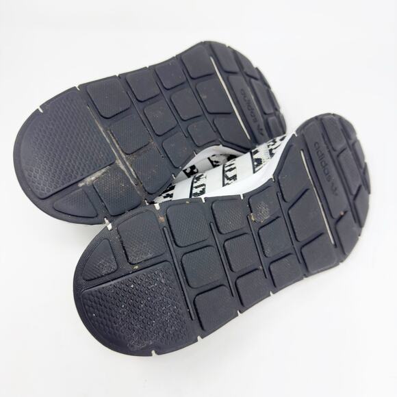 Adidas Women's Swift Run Black & White Leopard Print Sneakers 8.5 - Picture 5 of 7